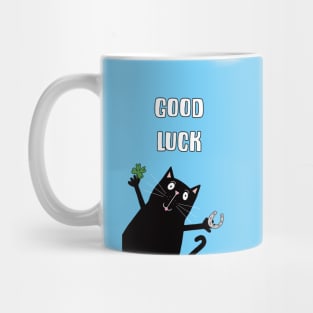 Black Cat Good Luck Mug